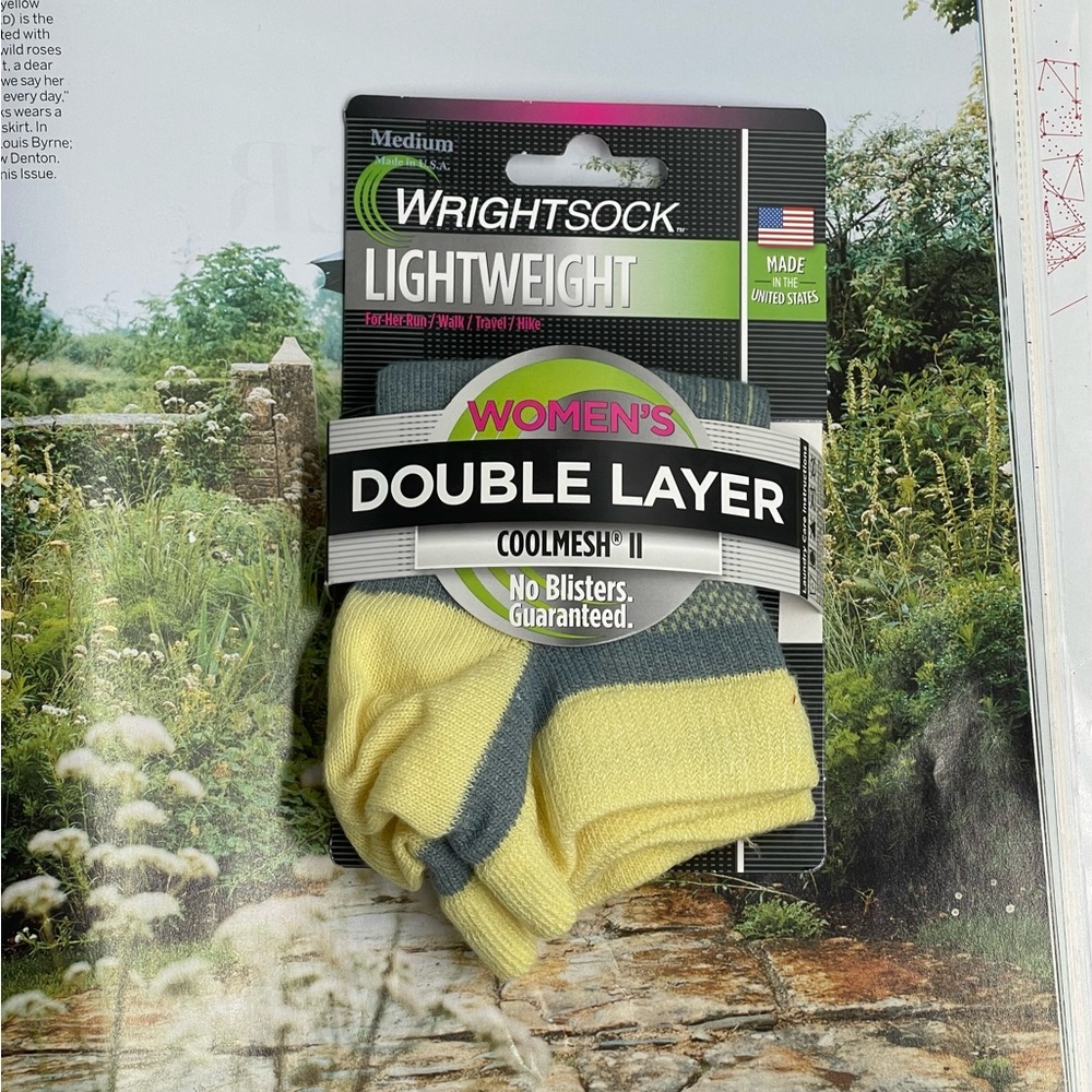 NWT WRIGHTSOCK COOLMESH II CUSHION TAB ANTI BLISTER SYSTEM Socks
